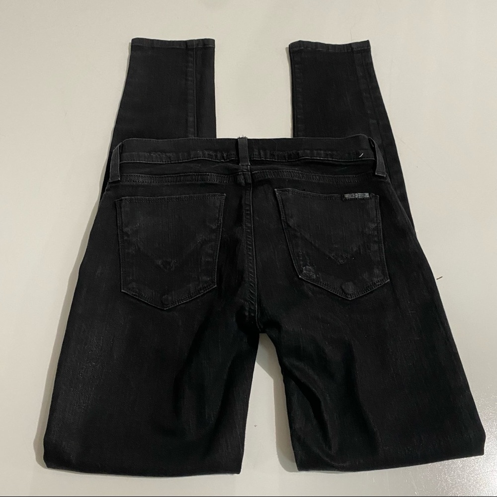 Hudson jeans krista skinny destroyed black size 25 - Picture 8 of 8